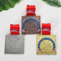 Médailles personnalisées en métal moulé sous pression, 3 couleurs, émail plaqué, avec ruban pour récompenses, fabriquées par un fabricant avec 20 ans d'expérience