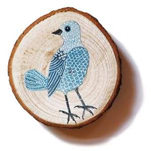 แผ่นไม้ธรรมชาติที่ยังไม่เสร็จพร้อมเปลือกไม้10ชิ้น4.2-5.5นิ้วแผ่นไม้งานฝีมือแบบทำมือพร้อมเปลือกไม้สำหรับงานฝีมืองานแต่งงานแบบชนบท - Product Image 5