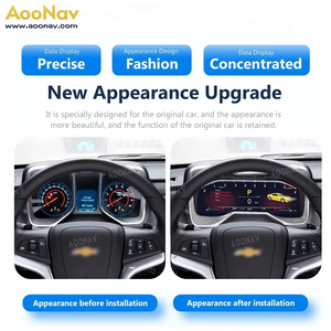 แผงหน้าปัดดิจิตอล LCD สำหรับรถยนต์ขนาด12.3นิ้วสำหรับ Chevrolet Camaro 2011-2015จอ LCD สเตอริโอแบบเสมือนจริงเครื่องเล่นแดชบอร์ด - Product Image 3