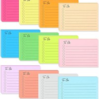 Option multicolore à douze couleurs transfrontalières forte adhérence Version verticale N fois blocs-notes adhésifs pour l'apprentissage du mémo