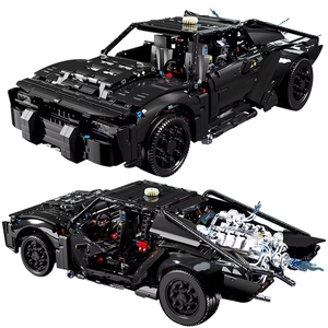 TGL T5029 Coche de Carreras Técnico de <span class=keywords><strong>Batman</strong></span>, Modelo Batmóvil, Vehículo Deportivo Urbano, Ladrillos de Juguete para Niños, Regalos, Sets de Bloques de Construcción - Product Image 1