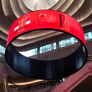 Tùy chỉnh trong nhà/ngoài trời cong linh hoạt <span class=keywords><strong>Led</strong></span> hình trụ Màn hình hiển thị cho triển lãm thương mại hiển thị dọc bức tường video - Product Image 6