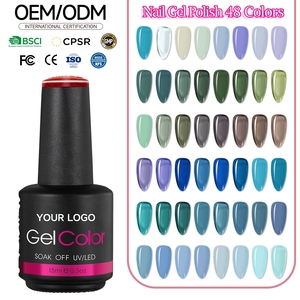 สีเจลเพ้นท์เล็บ OEM ปี 2026 แบบใส 48 สี ติดทนนาน ปราศจากสาร Hema และ TPO สำหรับเพ้นท์เล็บเพื่อความงาม - Product Image 1