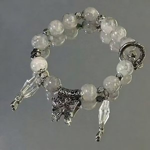 Bijoux élégants en perles, bracelet à breloques ajustable, bracelet empilable personnalisé - Bracelet tendance - Product Image 6