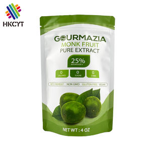 CMYK Print Custom Aluminium Foil Tea Bag Resealable Stand up Ziplock <b>Pouch</b> Powder Packaging Bag - Product Image 1