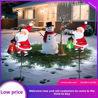Lumière solaire créative à insérer dans le sol, Père Noël, best-seller de la saison de Noël, lumière décorative extérieure pour jardin