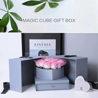 Embalaje de ropa de velas Cajas de regalo de papel rígido vacías de lujo Puerta doble abierta para velas con asa de cinturón y un cajón