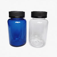 Vente en gros de flacons en verre pharmaceutiques à col large bleus de 75 ml, 100 ml, 120 ml, 150 ml, 200 ml, 250 ml, 300 ml, 400 ml, 500 ml, contenants pour pilules
