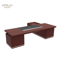 Bureau de direction moderne en bois massif 2026 avec design robuste pour PDG et managers – Mobilier commercial
