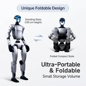 Robot Humanoide Unitree G1, Agente de IA Bípedo Avanzado, 127 cm de Altura, Plataforma Biónica Plegable para Investigación Científica en Laboratorios - Product Image 3