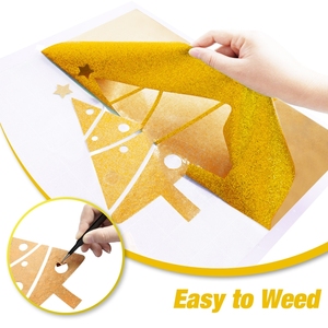 Vinilo Termotransferible PU con Purpurina al por Mayor para Prensado <span class=keywords><strong>en</strong></span> Caliente, Vinilo con Purpurina Grado A para Camisetas y Ropa - Product Image 4