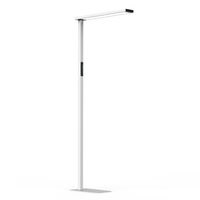 Lampadaire sur pied réglable à bras long, commande tactile, gradation par glissement, 3000K 6000K Ra95, protection oculaire, port USB, lecture au chevet