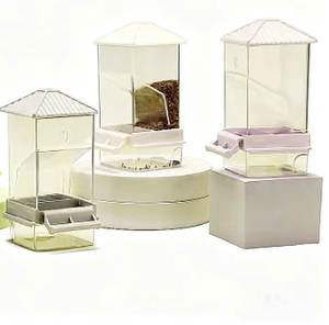 Удобная Выдвижная база легко очищается, большая емкость, автоматическая кормушка для попугаев, прочная многоразовая пластиковая Всесезонная принадлежность для птиц - Product Image 2