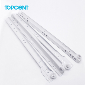 Glissière de <span class=keywords><strong>tiroir</strong></span> à roulement à billes à extension complète, blanche, moderne, avec revêtement en poudre, <span class=keywords><strong>pour</strong></span> cuisine, chambre et appartement - Product Image 2