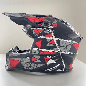 หมวกกันน็อคโมโตครอสคุณภาพสูง <span class=keywords><strong>ECE</strong></span> R22.06 แบบสั่งทำพิเศษ สำหรับขับขี่ออฟโรด หมวกกันน็อคแบบเต็มใบสำหรับแข่งรถมอเตอร์ไซค์ - Product Image 3