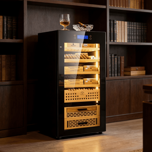 Humidor Électrique de Stockage de Cigares avec Compresseur Inverter, Armoire à Température et Humidité Stables, 98L, Encastrable pour Usage Domestique - Product Image 2