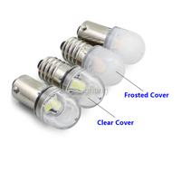 Bombilla LED E10 de Cuerpo Pequeño, AC120V AC230V 60V 12V 6V, Cubierta de PC Semitransparente, Fuente de Luz SMD, Base E10, CA CC