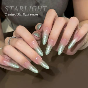 <span class=keywords><strong>MORDA</strong></span> 2025 il nuovo Glitter liquido Non tossico a LED francese a lunga durata lampeggiante a sei griglie di Starlight serie Gel di smalto solido - Product Image 4