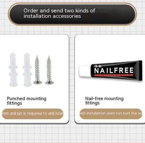 Yoto-מותקן קיר אחסון מארגן מפעל סכין מטבח ישיר נירוסטה כלי נירוסטה כלי מחזיק מתלה עם מגבת מגבת - Product Image 4