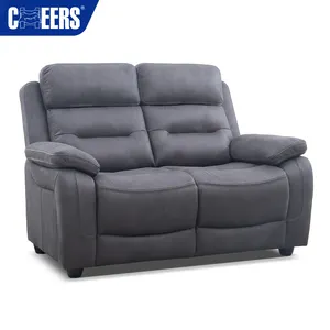 Manwah Cheers Lazy Relax Manual Extendable Furniture Living Reclining Room Sofa 2 Seat Loveseat Sofa