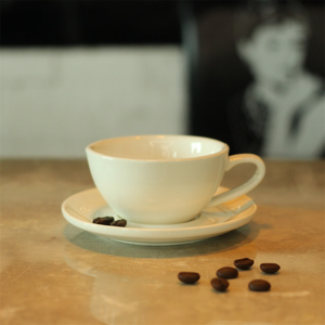 200ml Custom Color Logo Ceramic Cappuccino <strong>Latte</strong> <strong>Cup</strong> Ceramic Coffee <strong>Cup</strong> and Saucers for Commercial Cafe - Product Image 1