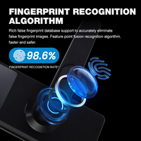 Serrure de porte intelligente de haute qualité avec déverrouillage par empreinte digitale biométrique, carte RFID et mot de passe numérique personnalisable