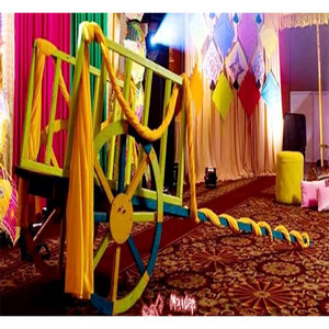 Punjabi Mehndi Function Indian <b>Wedding</b> Photo Booth with Gadda Sangeet Night <b>Props</b> Durable Metal - Product Image 1
