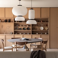 Buffet de salle à manger modulaire en contreplaqué durable Senger Moden, placard de rangement en placage pour cuisine et salle à manger