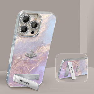 Blue Gradient Stereo <strong>Planet</strong> for Apple 16 Tinfoil Print Phone Case 15 Lens Film Fall Resistant 14 Advanced Sense Phone Case - Product Image 6