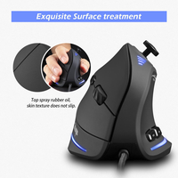 Souris de jeu verticale filaire USB programmable ergonomique TBFIT 2025 C-18, orientation main droite, 11D, optique pour PC/ordinateur de bureau, avec rocker