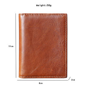 Portefeuille porte-cartes AndoBag pour homme et femme, en cuir de vache véritable, portefeuille vintage, porte-monnaie, pince à billets 2020 - Product Image 6