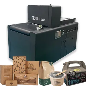Giftec High-speed Packaging 1 Pass Printer HP Heads Single Pass Digital Printer Pouch Coffee Paper Cup Multifunctional CMYK