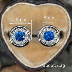 Orecchini a perno classici rotondi da donna, semplici ed eleganti, accessori per l'uso quotidiano - Product Image 4