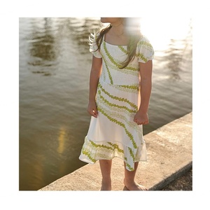 Robe hawaïenne de haute qualité 100% rayonne voile, douce pour la peau, robe longue, impression personnalisée, robe pour enfants - Product Image 1