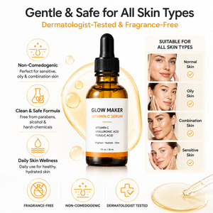Suero Facial Personalizado con Vitamina C, Iluminador, Antienvejecimiento, Hidratante y con Vitamina E, Ácido Ferúlico y Ácido Hialurónico, 30 ml - Product Image 4