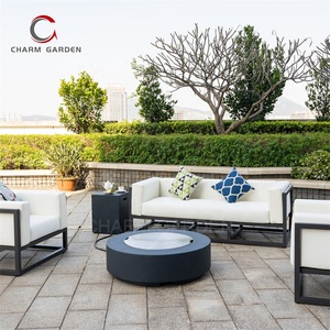 Mesa <span class=keywords><strong>de</strong></span> Fuego <span class=keywords><strong>de</strong></span> Concreto Resistente para Exteriores, Mesa <span class=keywords><strong>de</strong></span> Fogatas para Jardín, Calentadores <span class=keywords><strong>de</strong></span> Patio a Gas - Product Image 3