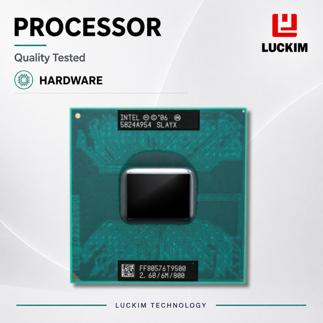 T9500 Mobile Processor 2 Core 2 Thread 2.6GHz 6MB Cache Socket P CPU 35W 45nm