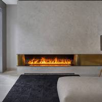 Interior moderno, los productos más vendidos para revender chimenea de leña electrónica, chimenea de agua automática 3D, soporte de TV para decoración de sala de estar