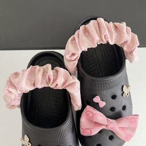 دلايات بتصميم قماش الجينز لتغطية حزام الحذاء، دلايات مخصصة لتغطية الحذاء مع إكسسوارات أحذية لامعة من حجر الراين لتزيين أربطة الحذاء بنفسك - Product Image 6