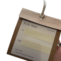 Emballage en carton de luxe haut de gamme pour l'affichage de bijoux au détail Logo personnalisé estampage à chaud sur cartes à ongles portables pour cravates
