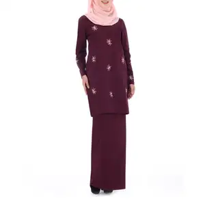 Thương hiệu New Arab Quần Áo Trẻ Em Borong Jubah Việt Nam Sử Dụng Abaya Dubai Cho Kebaya Baju Kurung