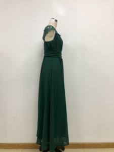 Nouvelle Arrivée Robes de <span class=keywords><strong>Demoiselle</strong></span> <span class=keywords><strong>d</strong></span>'<span class=keywords><strong>Honneur</strong></span> de Mariage Col Rond en Chiffon Longues Chic et Modestes Robes de Soirée <span class=keywords><strong>Robe</strong></span> en Dentelle pour Femmes - Product Image 4