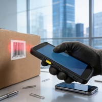 Terminal portable T1 Pro IP67 robuste Android 14 avec lecteur de codes-barres 1D 2D QR pour l'inventaire et la logistique en entrepôt