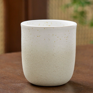 แก้วกาแฟเซรามิกสไตล์เรโทร งานแฮนด์เมด สีขาว สำหรับลาเต้อาร์ต เอสเพรสโซ และชา - Product Image 5