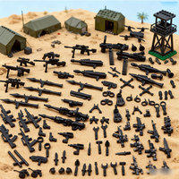 Mini Figurines Militaires Armes et Pistolets Blocs de Construction, Équipements Militaires pour Soldats en Plastique