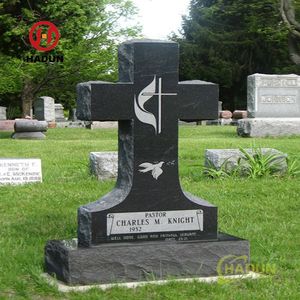 Croix sculptée monument de granit gris sésame Roumanie Style <span class=keywords><strong>pierre</strong></span> <span class=keywords><strong>tombale</strong></span> en granit gris foncé - Product Image 5