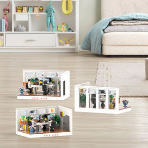 Bloques de Construcción Personalizados con Temática de Hospital, Juguetes de Ladrillos para Niñas, <span class=keywords><strong>Vista</strong></span> de Calle de la Ciudad, Conjuntos de Bloques de Construcción - Product Image 3