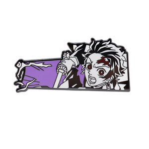 Broches <span class=keywords><strong>de</strong></span> Alta Calidad con 4 Diseños <span class=keywords><strong>de</strong></span> Personajes <span class=keywords><strong>de</strong></span> <span class=keywords><strong>Anime</strong></span> Japonés Demon Slayer, Insignias Metálicas, Pin <span class=keywords><strong>de</strong></span> Esmalte Duro - Product Image 5