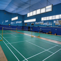 Revêtement de sol synthétique intérieur haute densité Runsure, garantie 10 ans, solution de pose rapide pour les terrains de pickleball, pour le marché américain