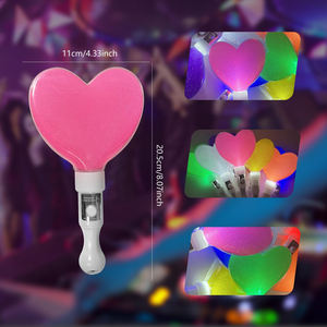 Custom Logo <span class=keywords><strong>Heart</strong></span> Shaped LED <span class=keywords><strong>Glow</strong></span> <span class=keywords><strong>Sticks</strong></span> para Concerto Partes Luz Soft Wedding <span class=keywords><strong>Glow</strong></span> <span class=keywords><strong>Sticks</strong></span> para Decorações de festas - Product Image 2